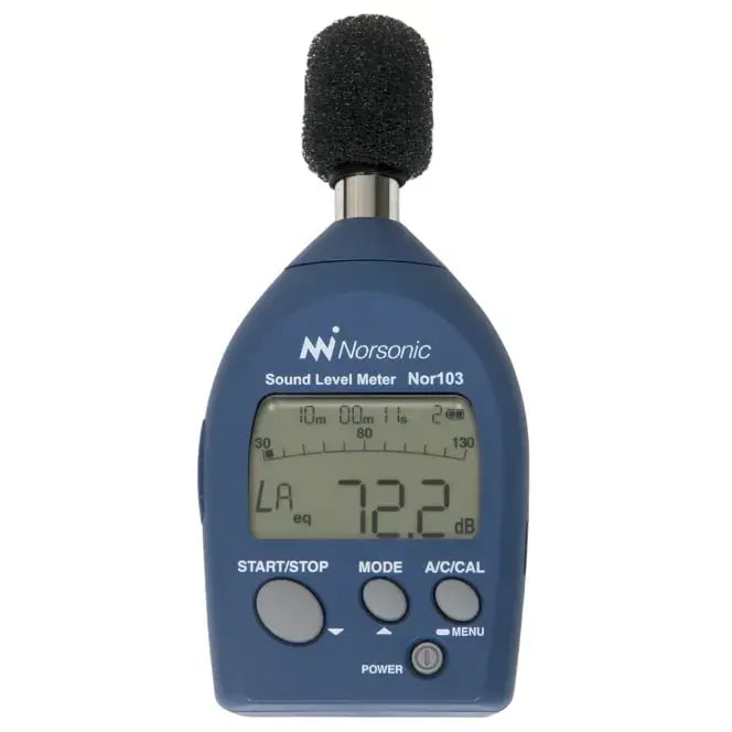 Nor103-sound-level-meter-with-michrophone-white-(664x664px)