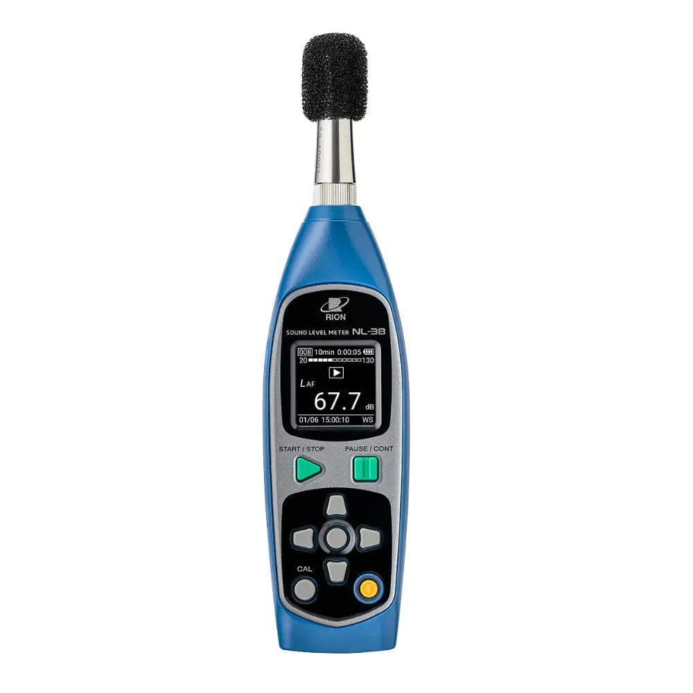 NL-38 sound level meter with windscreen