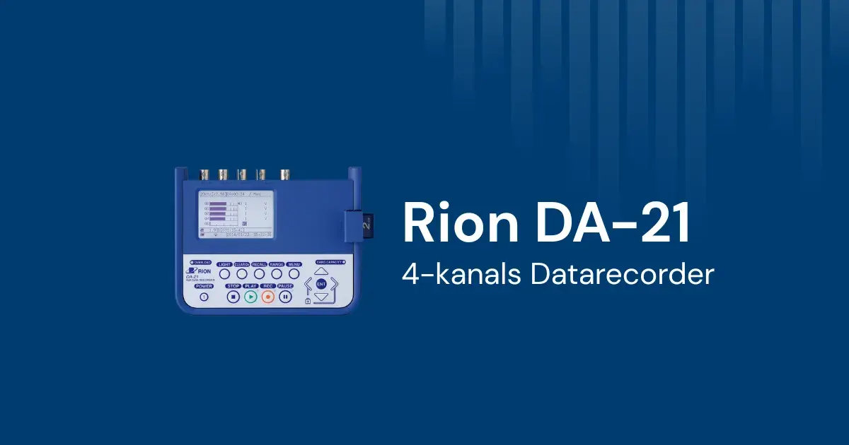 DA-21 4-channel data recorder from Rion