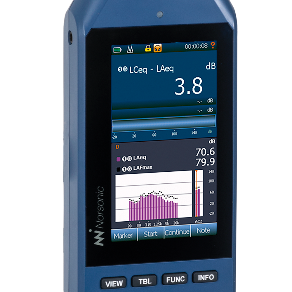 Norsonic Nor145 sound level meter - noise at work application